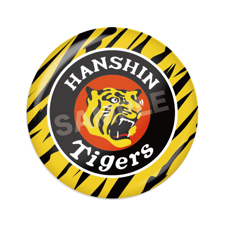 『阪神タイガース』メタリック缶バッジ 02 トラロゴ