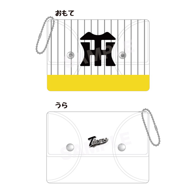 『阪神タイガース』クリアマルチケース 02 HTロゴ イエロー