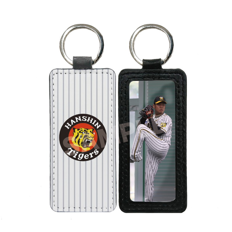 『阪神タイガース』レザーキーホルダー 01 西