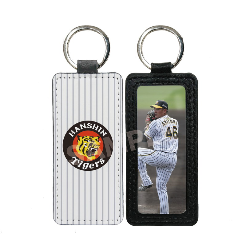 『阪神タイガース』レザーキーホルダー 03 秋山