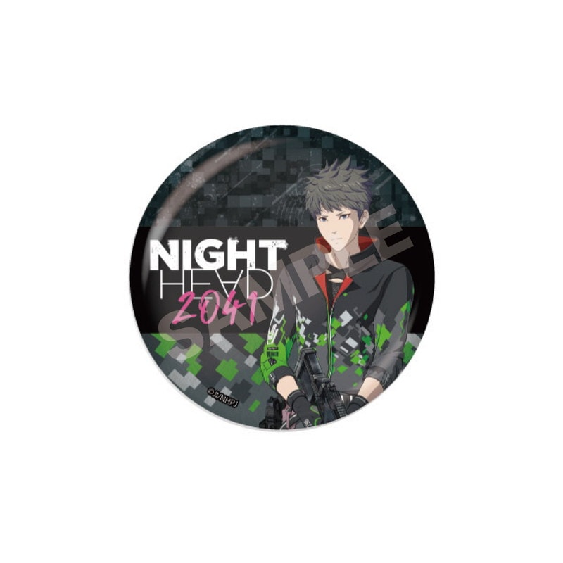 『NIGHT HEAD 2041』メタリック缶バッジ 04 黒木ユウヤ