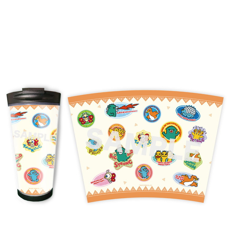 『ちびゴジラ』クリアタンブラー 01 ちりばめ