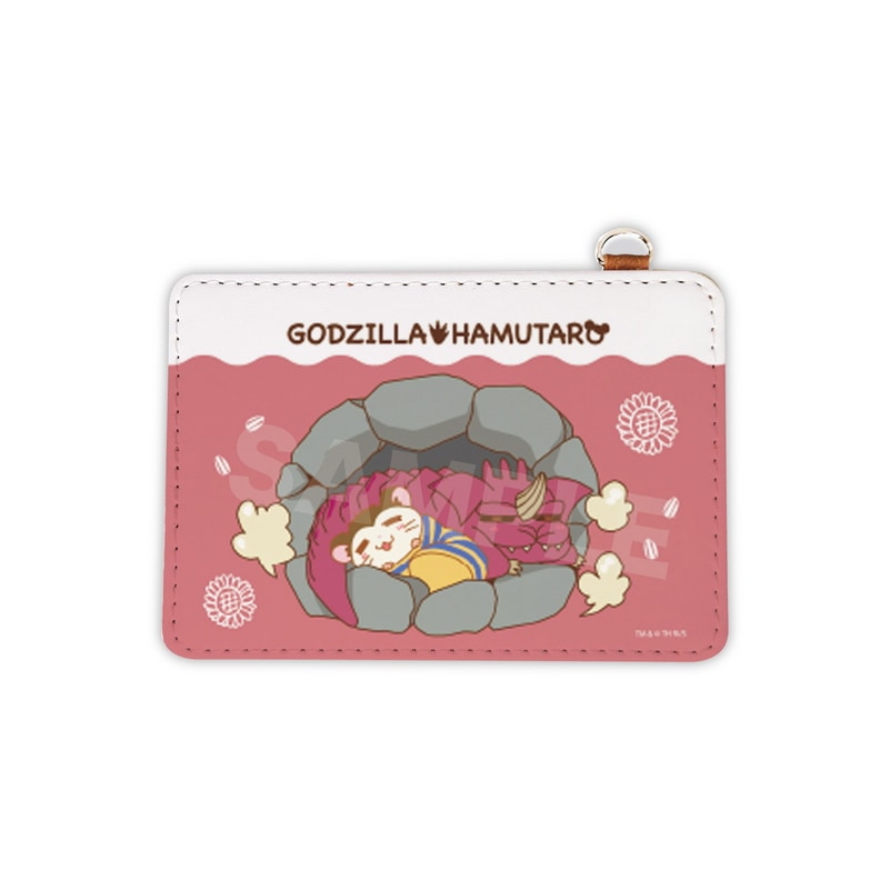 『ゴジハムくん』レザーパスケース 08 バラゴン＆ねてるくん