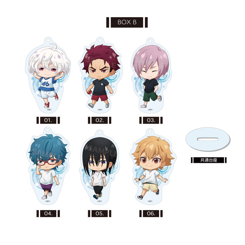 『バクテン!!』まるっとスタンドキーホルダー 第1弾 全6種 B コンプリートBOXセット