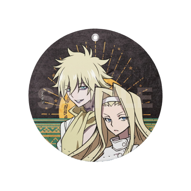 『SHAMAN KING』レザーコースターキーホルダー 13 ファウストⅧ世/エリザ