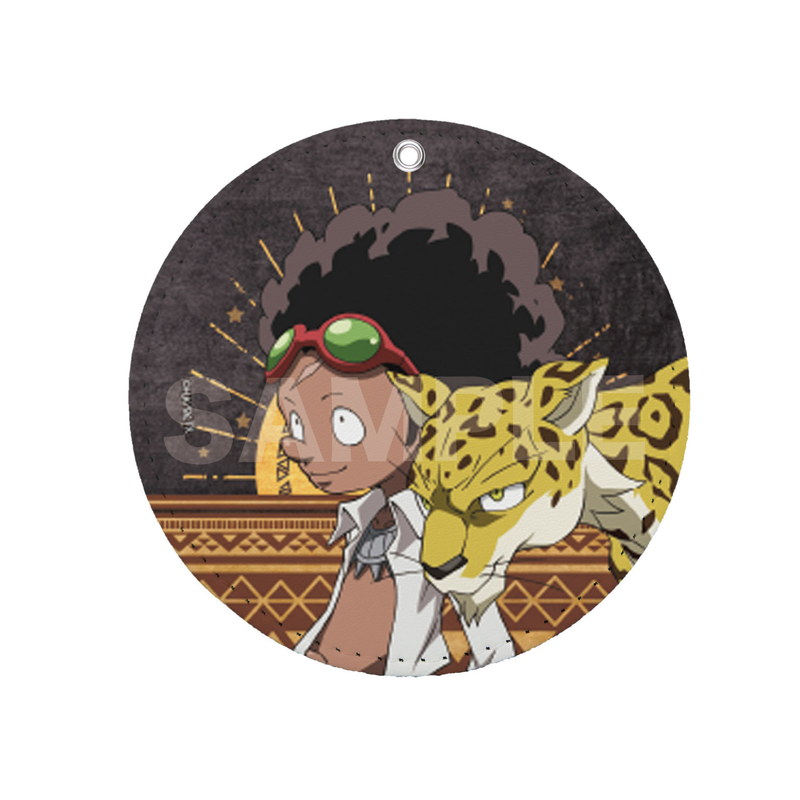 『SHAMAN KING』レザーコースターキーホルダー 14 チョコラブ/ミック