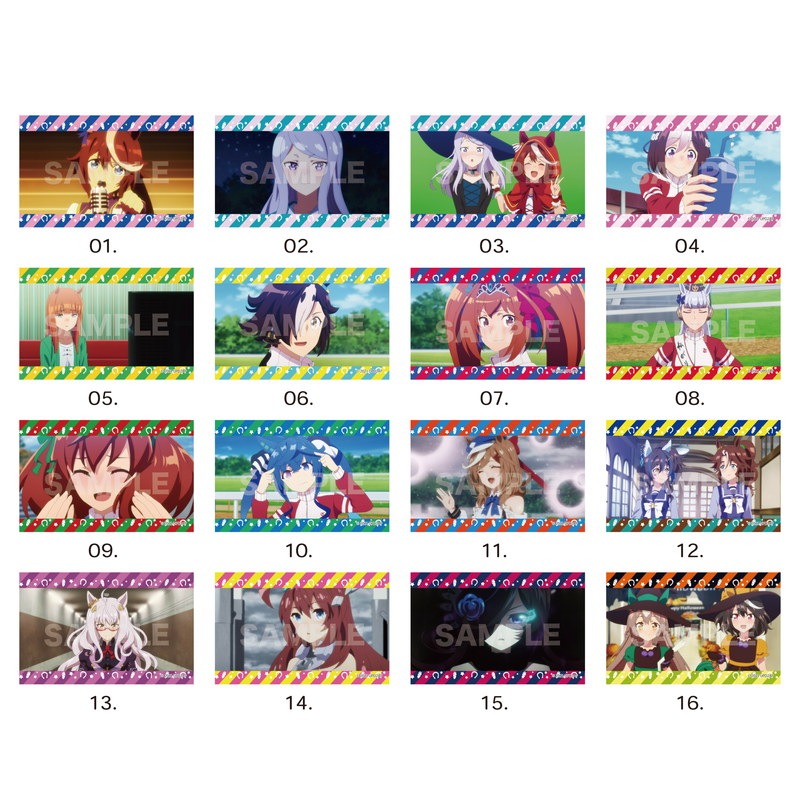 ウマ娘 プリティーダービー Season 2』サテン地ステッカー 第2弾 全16