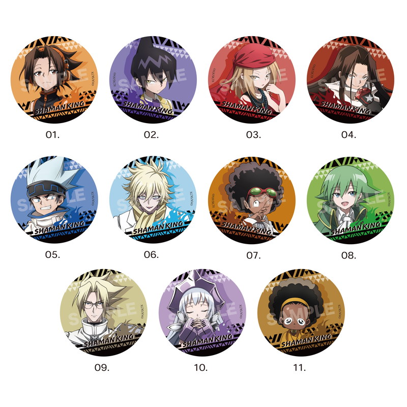 SHAMAN KING』メタリック缶バッジ 第1弾 全11種 コンプリートBOXセット