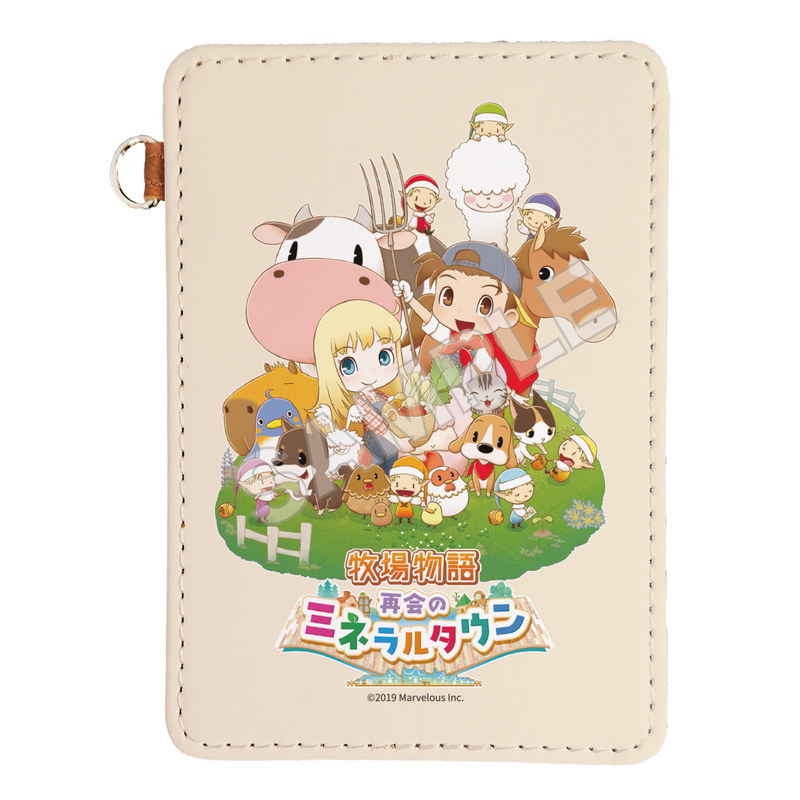 牧場物語 再会のミネラルタウン レザーパスケース 01 パッケージイラスト くりすと Cs Front Online Shop