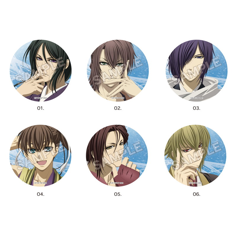 薄桜鬼』メタリック缶バッジ 第1弾 全6種 コンプリートBOXセット