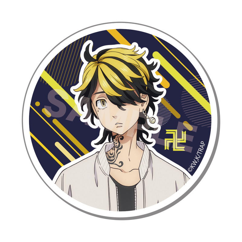 黒川イザナ 東リベ 原画展 アルティメタル缶バッジ アクリルスタンドの