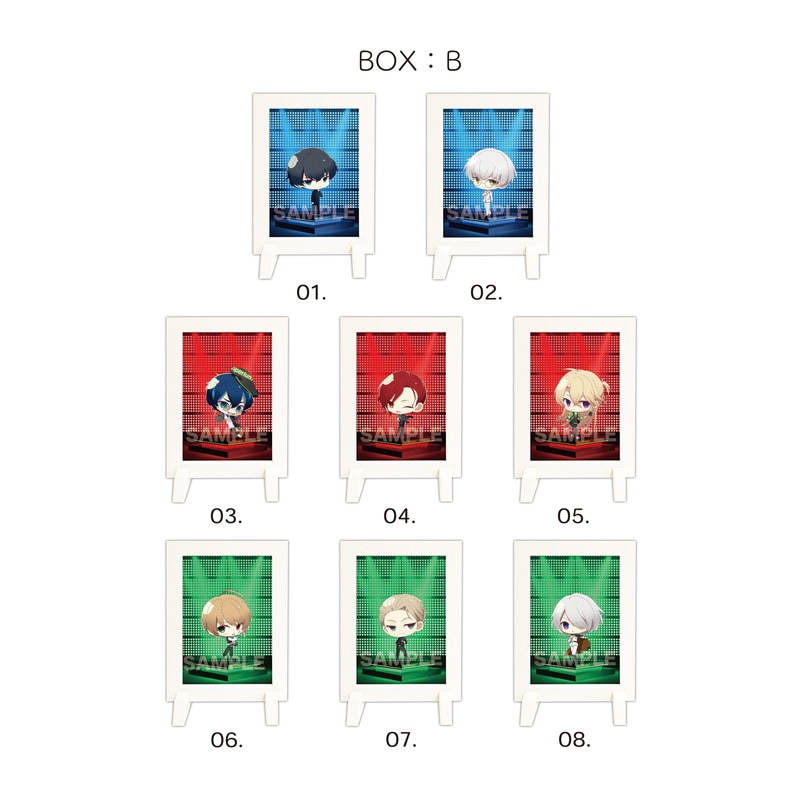 『ファビュラスナイト』着せ替えフォトスタンド 第1弾 全8種 B コンプリートBOXセット