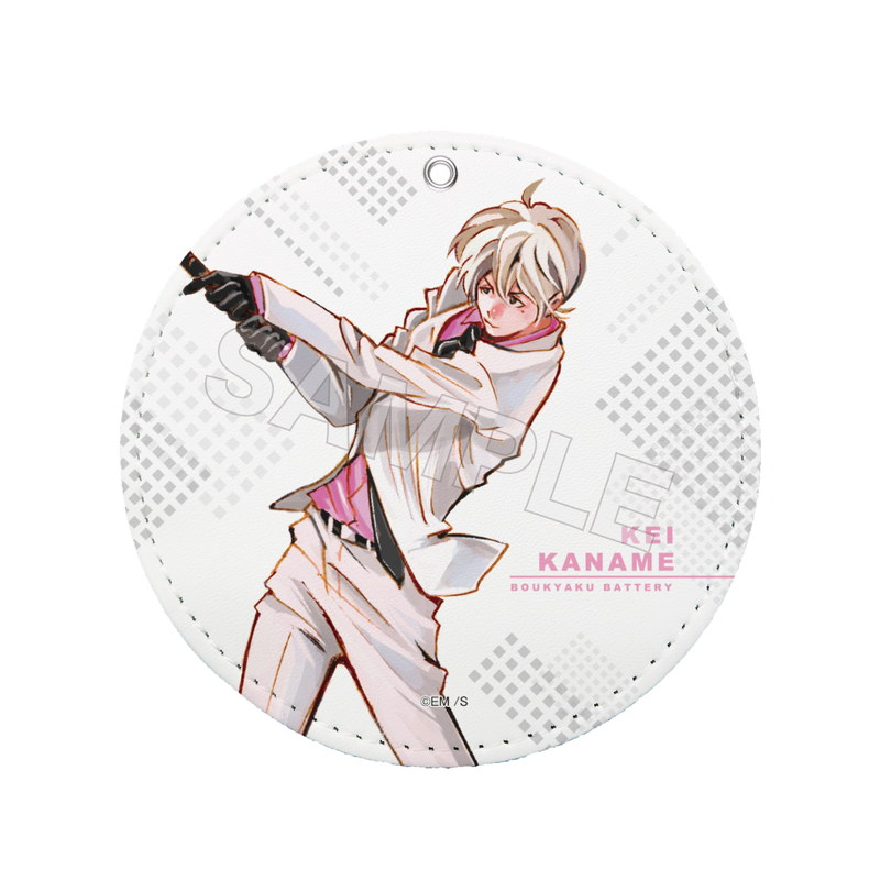 『忘却バッテリー』レザーコースターキーホルダー 02 要圭