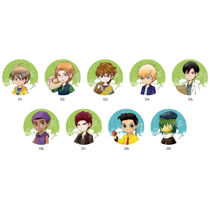 『牧場物語 再会のミネラルタウン』メタリック缶バッジ 第1弾 全9種 A コンプリートBOXセット