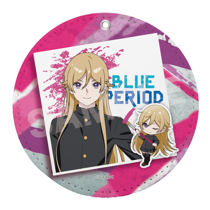 『ブルーピリオド』ぐいっと！ レザーコースターキーホルダー 02 鮎川龍二