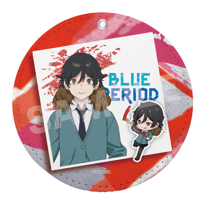 『ブルーピリオド』ぐいっと！ レザーコースターキーホルダー 05 桑名マキ