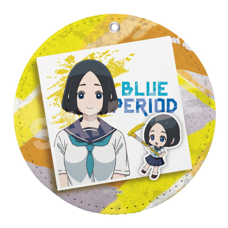 『ブルーピリオド』ぐいっと！ レザーコースターキーホルダー 06 森まる