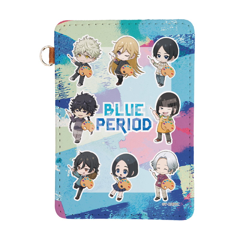 『ブルーピリオド』ぐいっと！ レザーパスケース 01 ミニキャラ集合