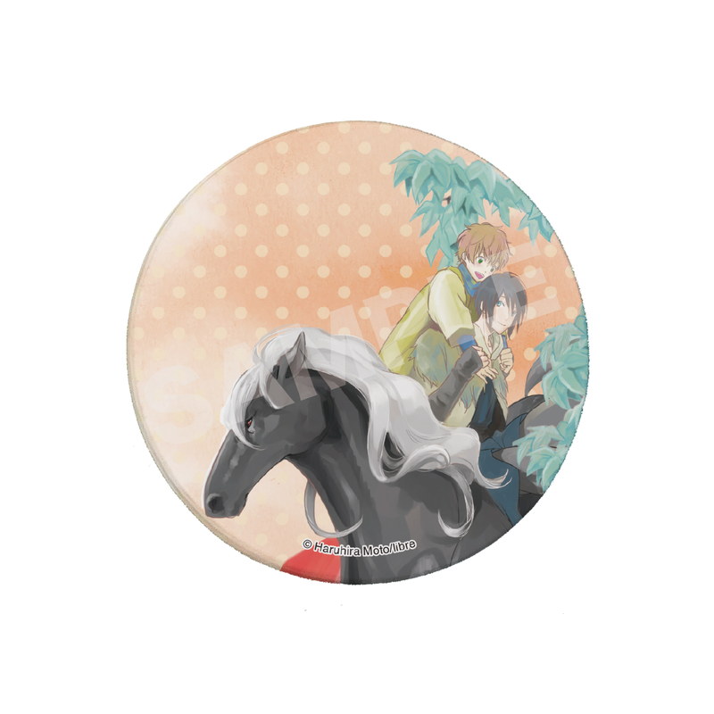 『マウリと竜』レザーバッジ 04 オルフェとキツネとキオ