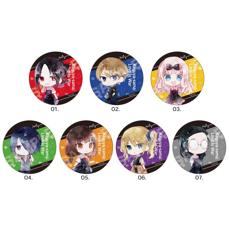 TVアニメ「かぐや様は告らせたい-ウルトラロマンティック-」メタリック缶バッジ 第1弾 全7種 コンプリートBOXセット
