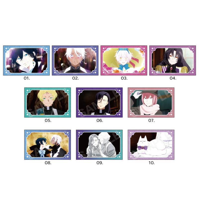 『ヴァニタスの手記』サテン地ステッカー 第1弾 全10種 コンプリートBOXセット