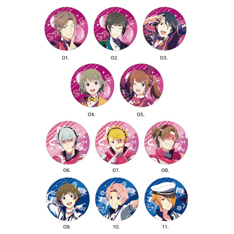 『アイドルマスター SideM』メタリック缶バッジ 第3弾 全11種 コンプリートBOXセット