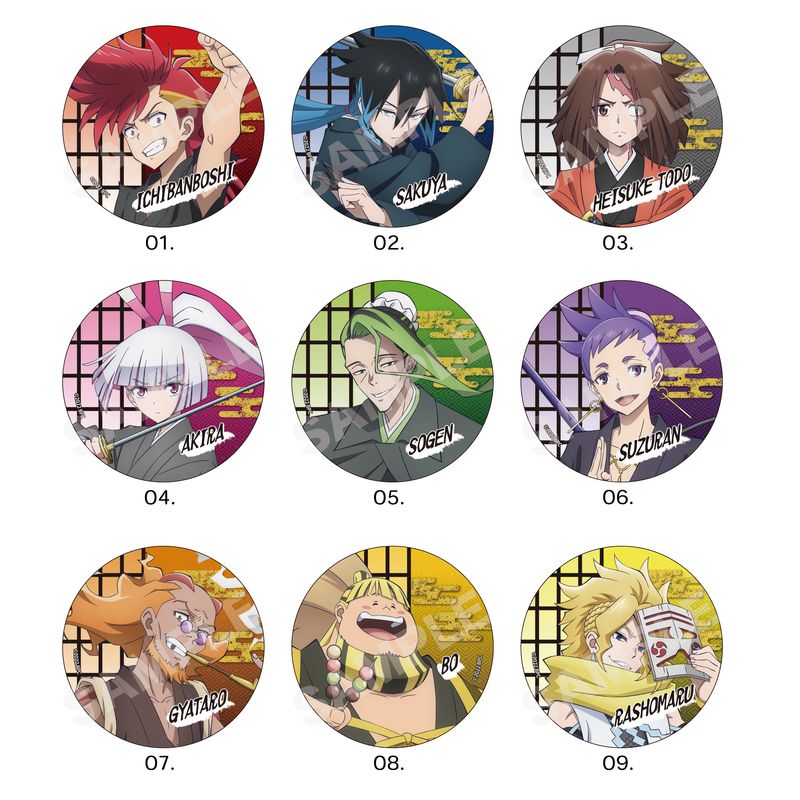 『ブッチギレ！』メタリック缶バッジ 第1弾 全9種 A コンプリートBOXセット