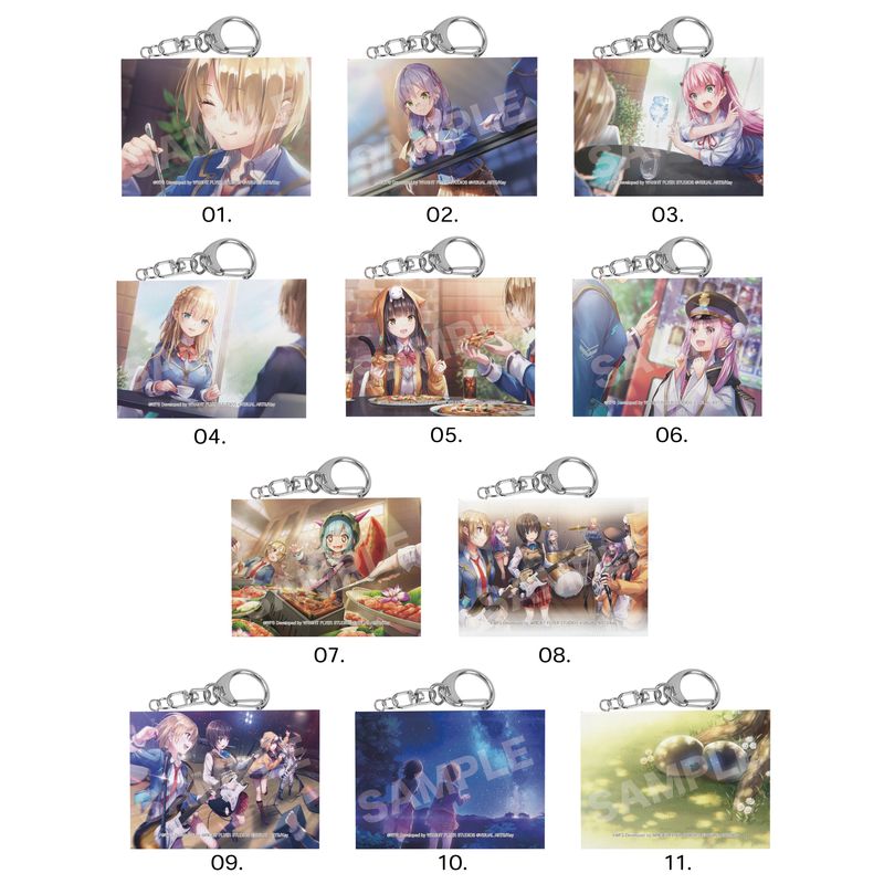 『ヘブンバーンズレッド』ミニチュアキャンバスキーホルダー 第1弾 全11種 A BOXセット