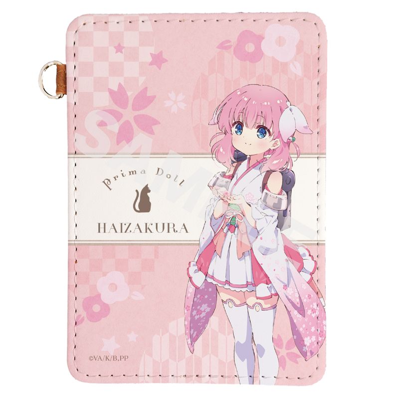 『プリマドール』レザーパスケース 01 灰桜