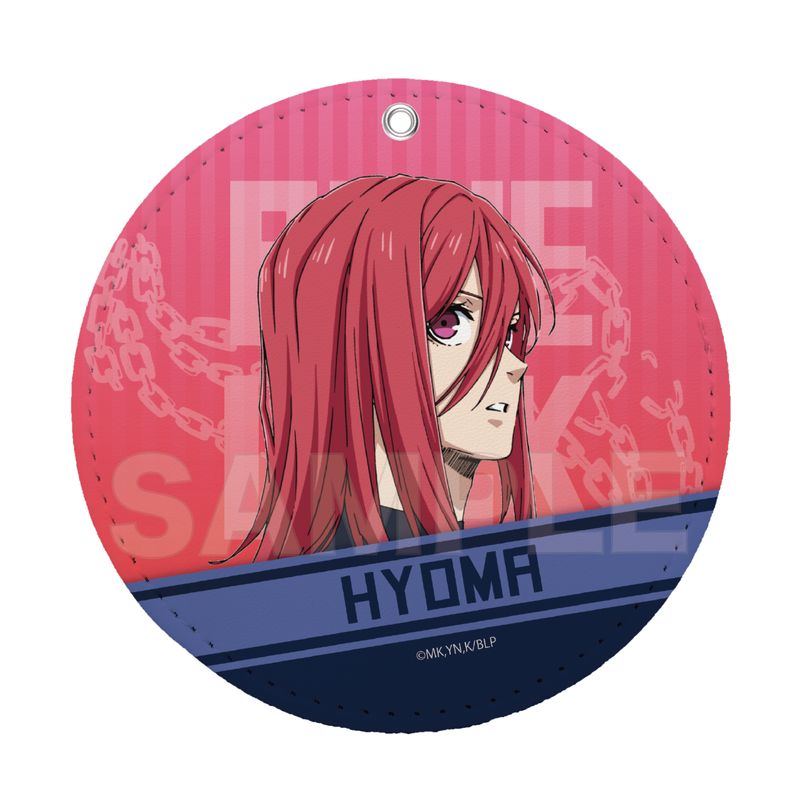 『ブルーロック』レザーコースターキーホルダー 04 千切 豹馬