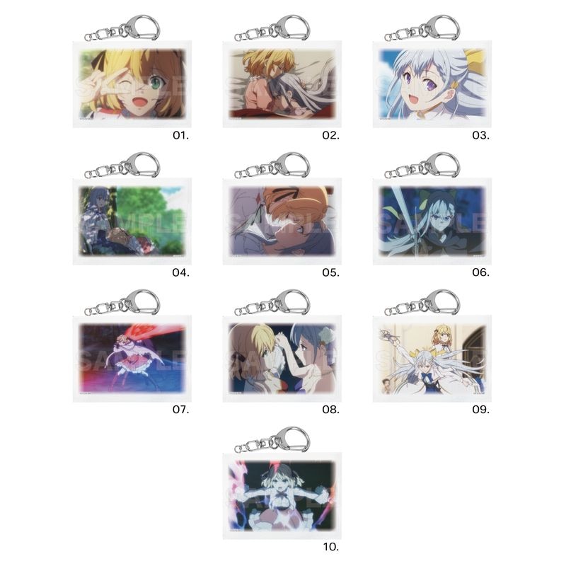 『転生王女と天才令嬢の魔法革命』ミニチュアキャンバスキーホルダー 全10種 コンプリートBOXセット