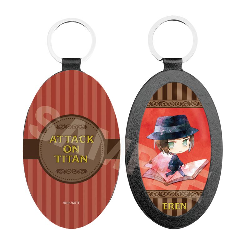 『「進撃の巨人」The Final Season』キャラでるアート レザーキーホルダー 01 エレン