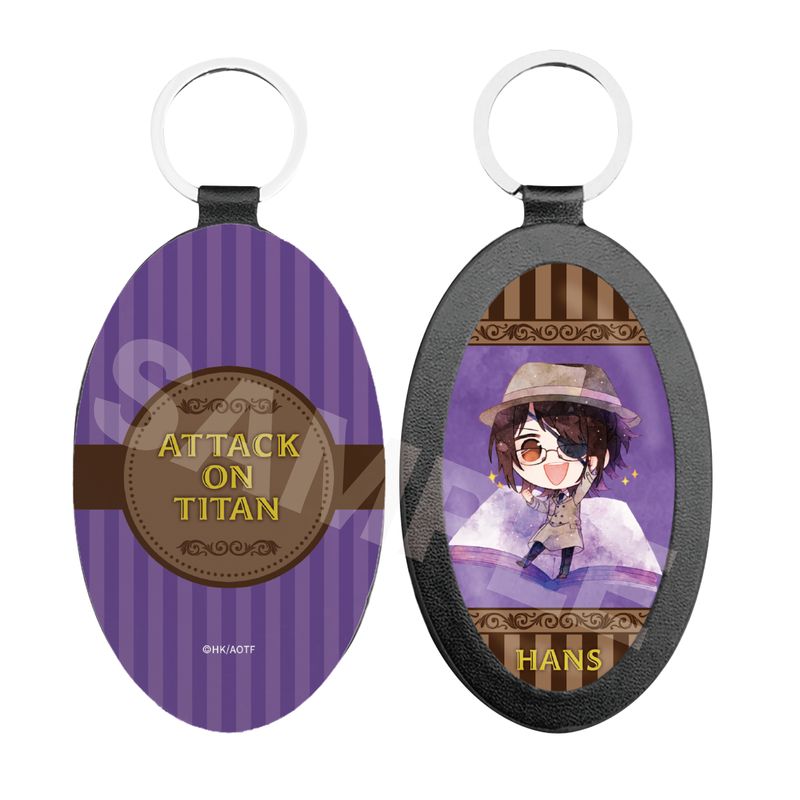 『「進撃の巨人」The Final Season』キャラでるアート レザーキーホルダー 03 ハンジ