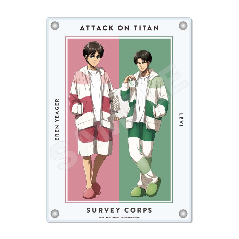 『進撃の巨人』ルームウェアver. ツインアクリルボード 01 パジャマ