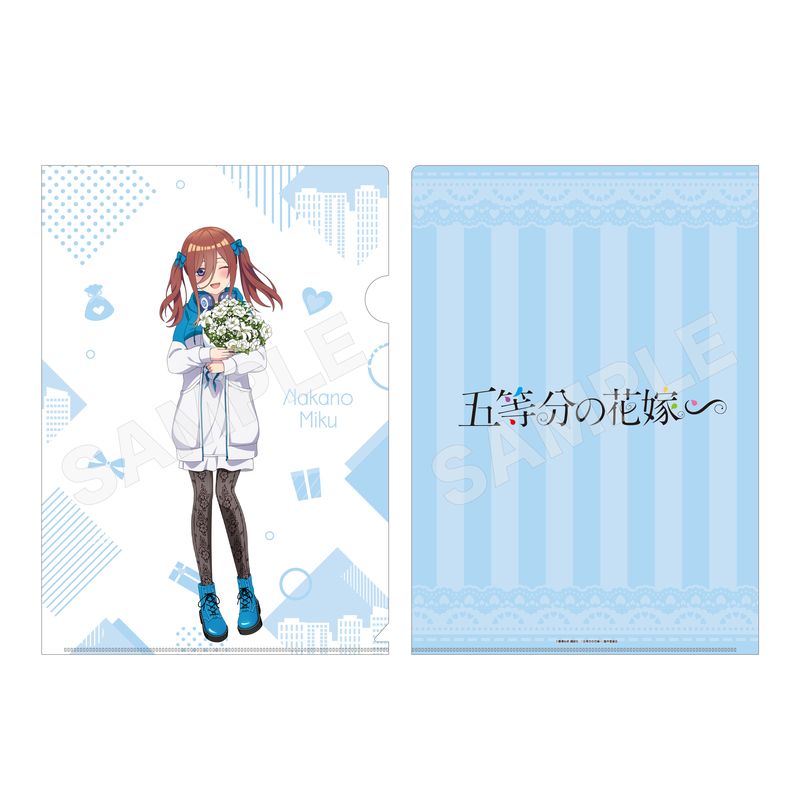 五等分の花嫁クリアファイル＆ステッカーいちごルームウェア全種セット