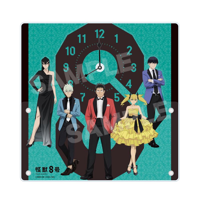 『怪獣8号』アクリル時計 01 集合(ドレスコードver.)