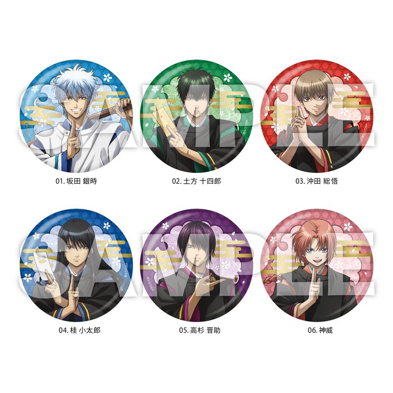 『銀魂』缶バッジ 全6種 A コンプリートBOXセット