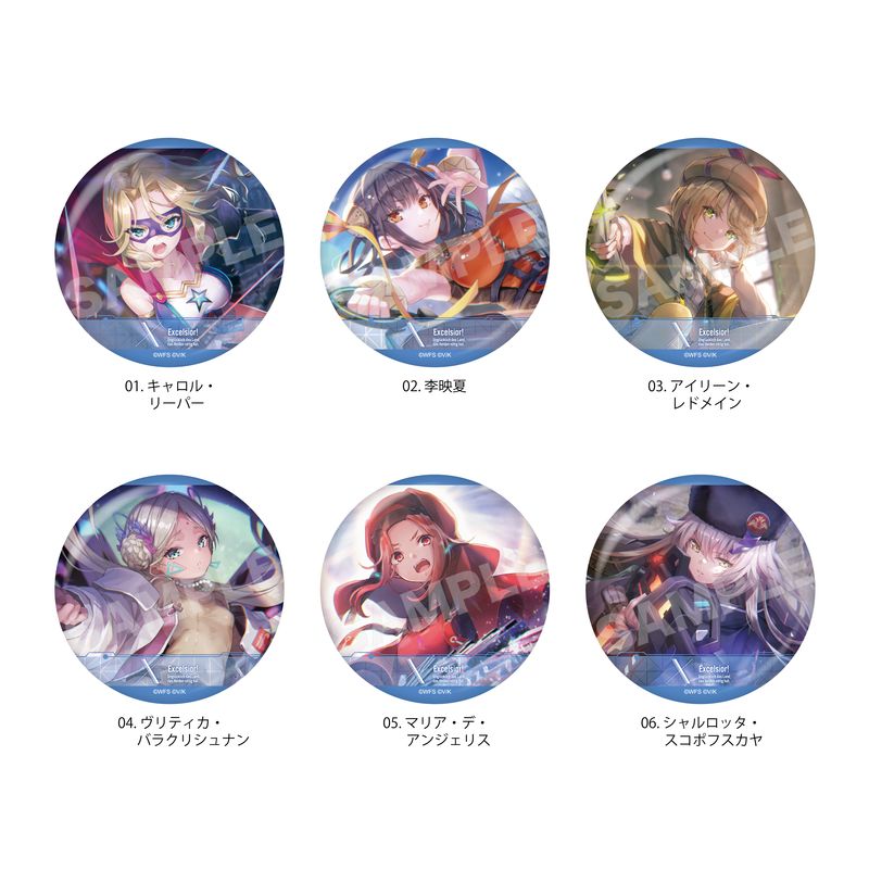 『ヘブンバーンズレッド』缶バッジ 08 第31X部隊 全6種 BOXセット