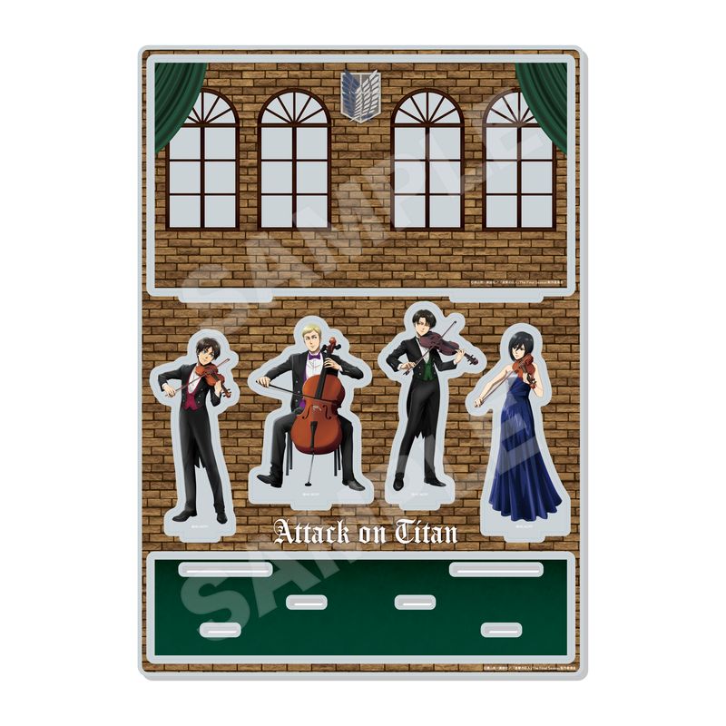 『進撃の巨人』四重奏ver. ジオラマアクリルセット 01 集合