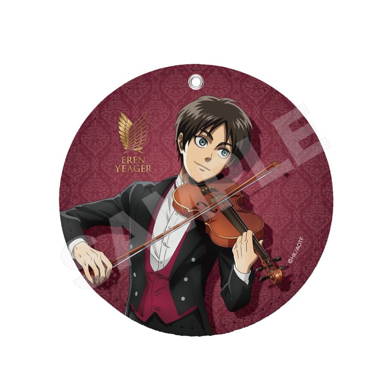『進撃の巨人』四重奏ver. レザーコースターキーホルダー 01 エレン