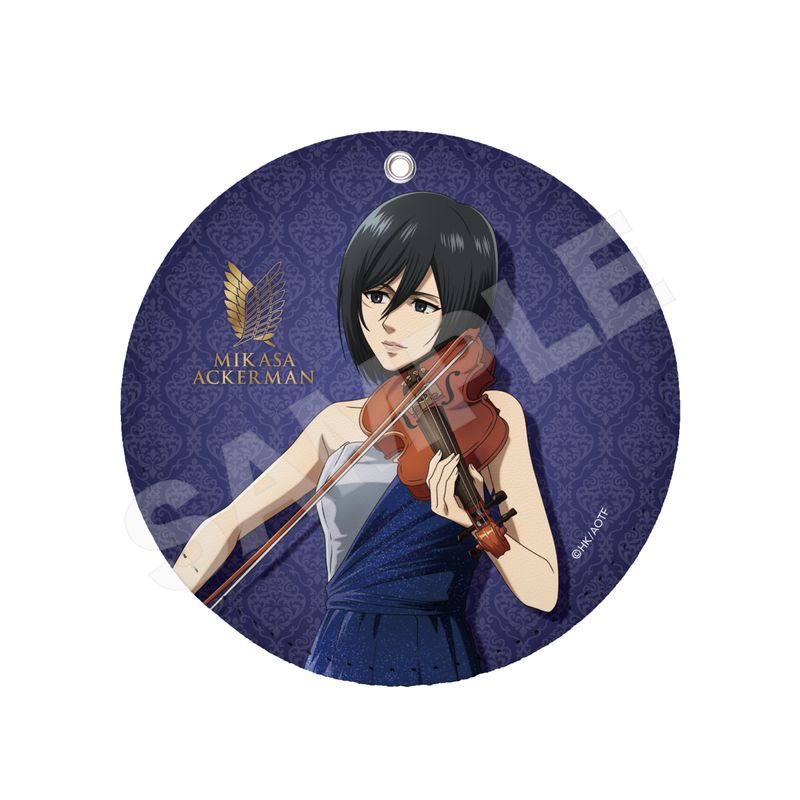 『進撃の巨人』四重奏ver. レザーコースターキーホルダー 02 ミカサ