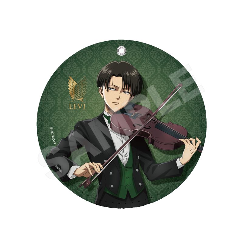 『進撃の巨人』四重奏ver. レザーコースターキーホルダー 03 リヴァイ