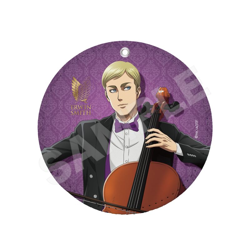 『進撃の巨人』四重奏ver. レザーコースターキーホルダー 04 エルヴィン