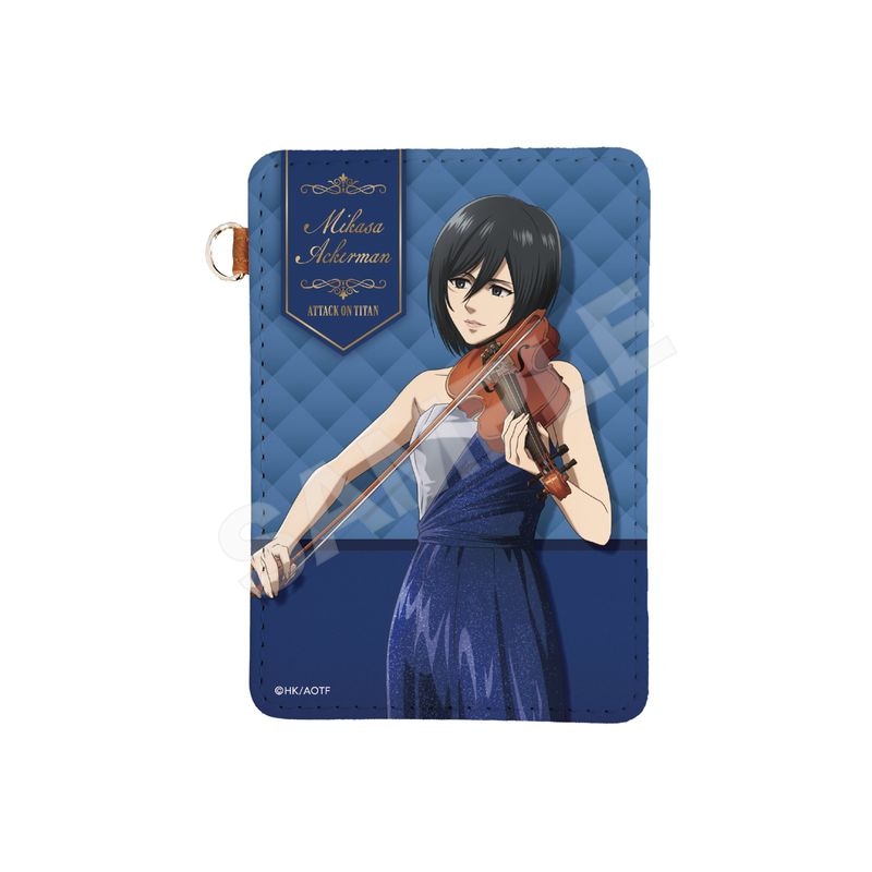 『進撃の巨人』四重奏ver. レザーパスケース 02 ミカサ
