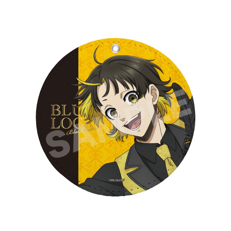 『ブルーロック』ブラックスワン レザーコースターキーホルダー 02 蜂楽 廻