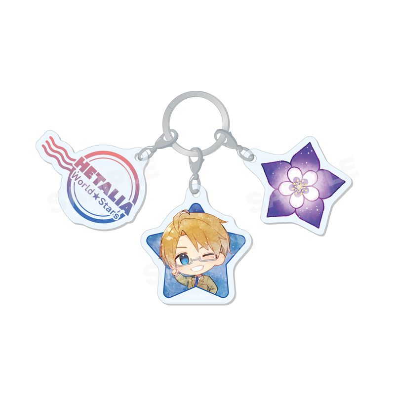『ヘタリア World★Stars』キャラでるアート 3連チャーム 04 アメリカ