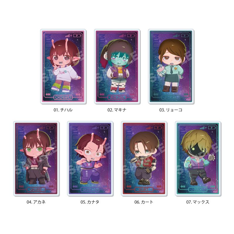 『銀河特急 ミルキー☆サブウェイ』アクリルカード 全7種 コンプリートBOXセット