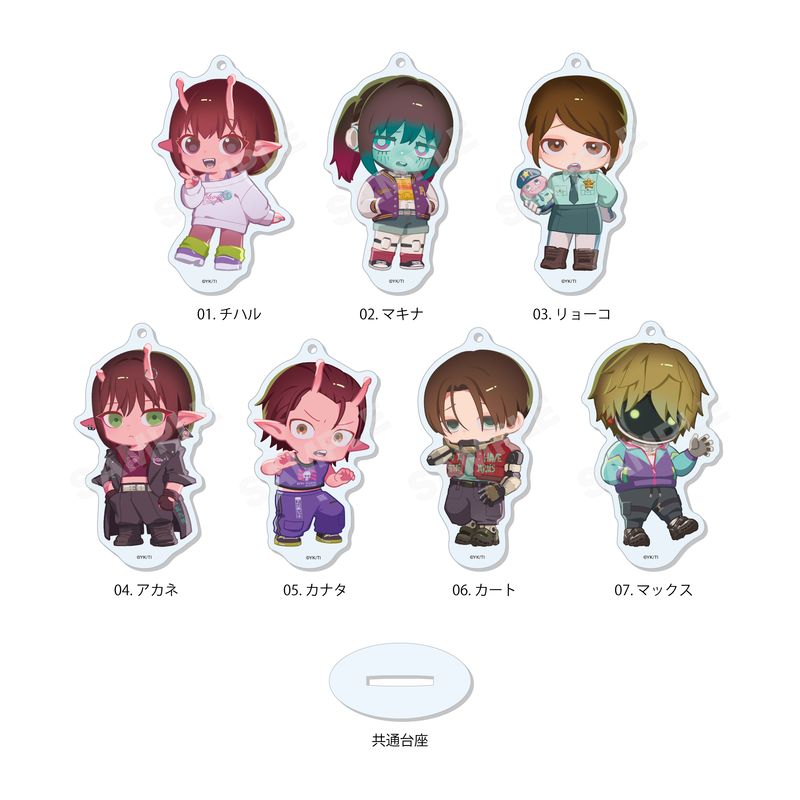 『銀河特急 ミルキー☆サブウェイ』まるっとスタンドキーホルダー 全7種 コンプリートBOXセット