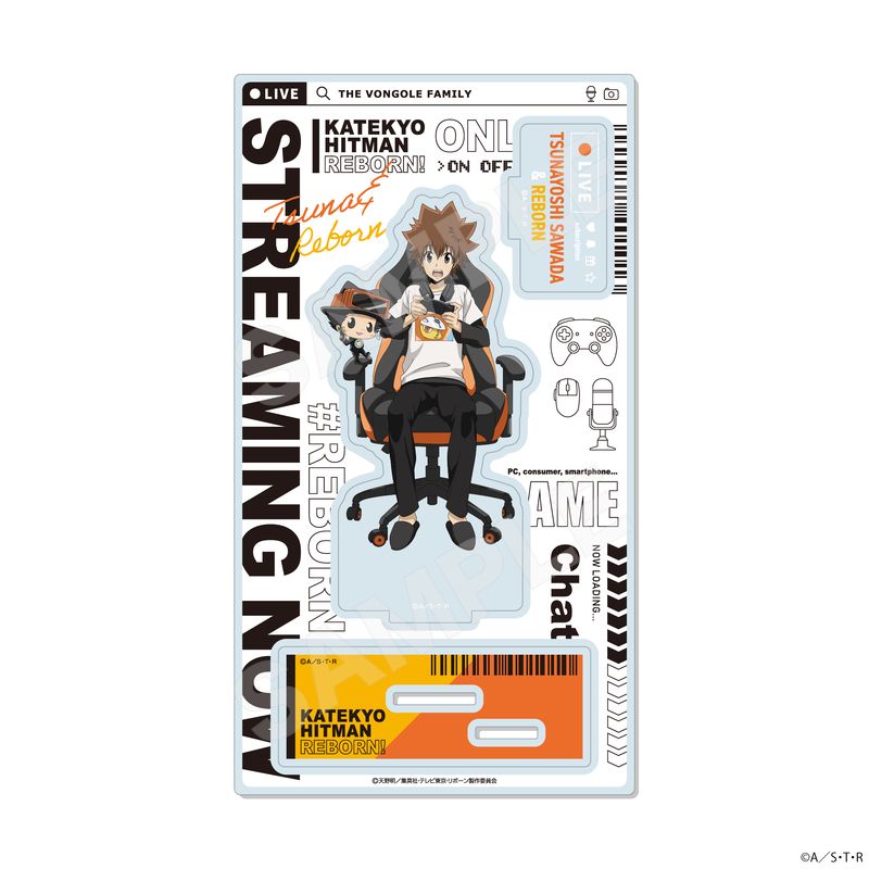 『家庭教師ヒットマンREBORN!』ゲーム配信者風ver. ジオラマアクリル 01 沢田綱吉＆リボーン