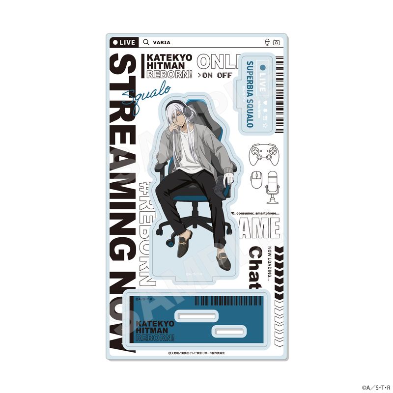 『家庭教師ヒットマンREBORN!』ゲーム配信者風ver. ジオラマアクリル 07 スペルビ・スクアーロ